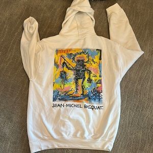 White artistic hoodie